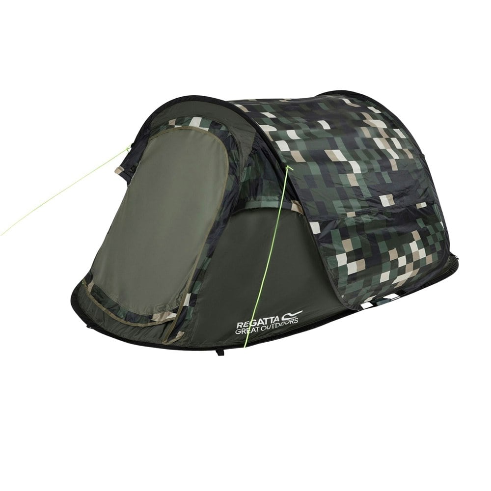 Regatta Malawi Pixelated 2 Person Pop-Up Tent - Multicoloured
