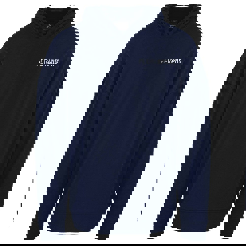 Plein Sport Block Logo On Chest Navy Blue Hoodie S