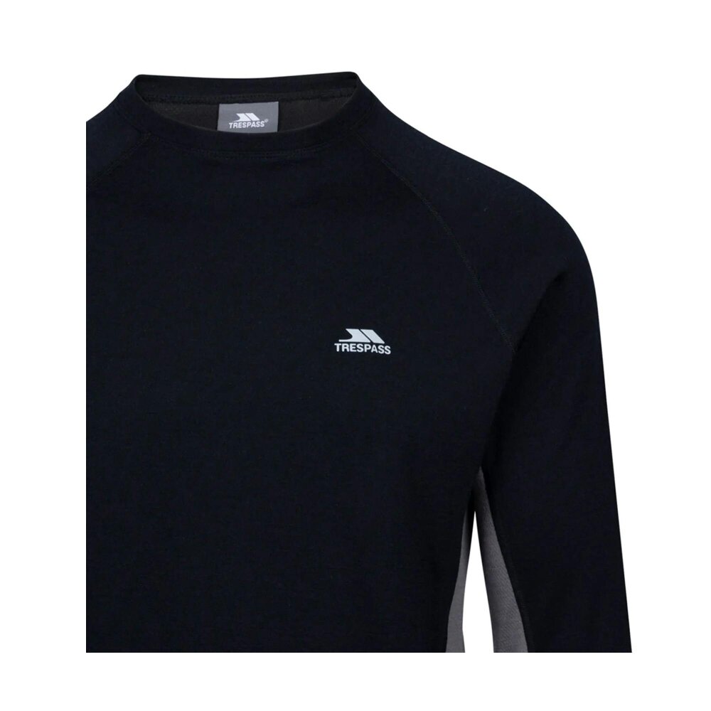 Trespass Unisex Adult Stevie Base Layer Top - Black - XS - Black - 100% Mixed