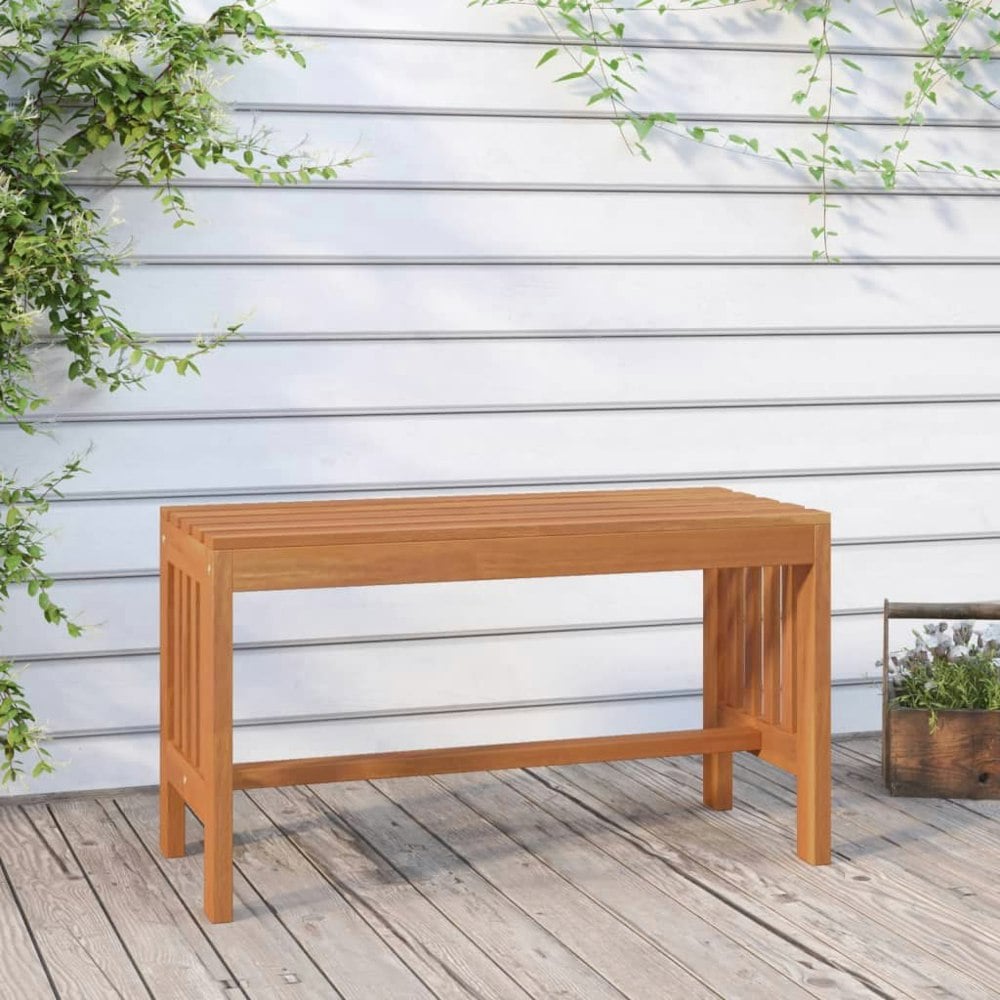 Berkfield Garden Bench 80 cm Solid Wood Eucalyptus