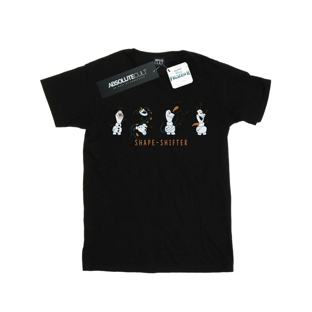 Disney Mens Frozen 2 Olaf Shape-Shifter T-Shirt - Black