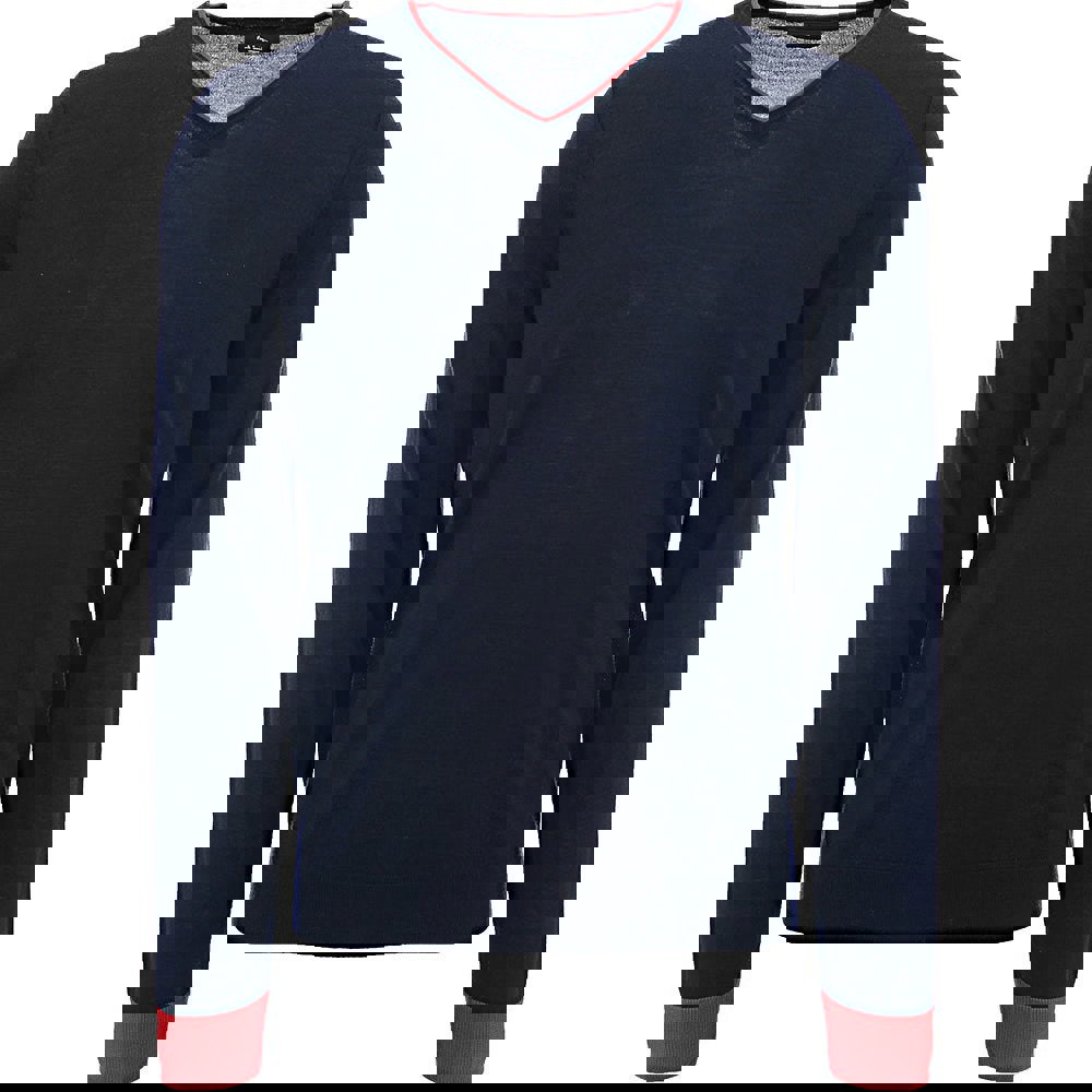 Paul Smith Mens Pullover V Neck in Navy