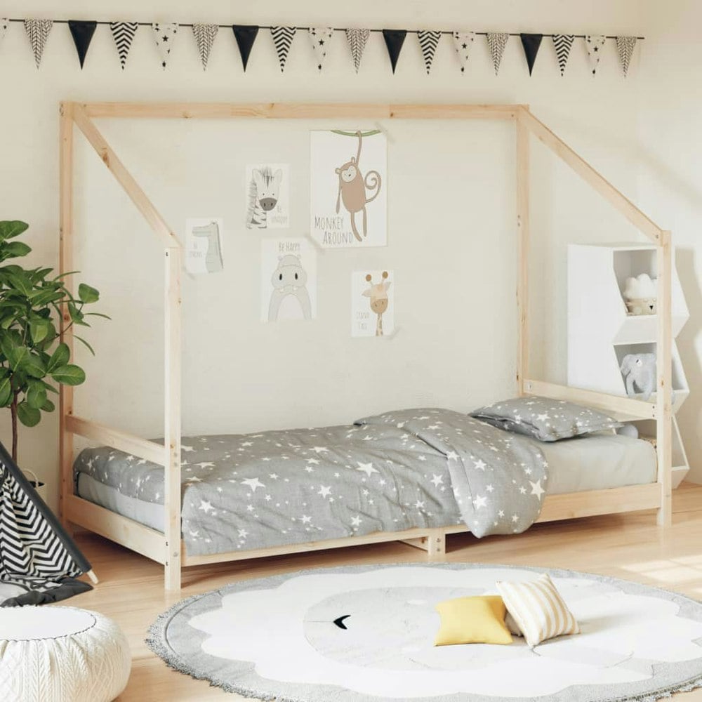 Berkfield Kids Bed Frame 90x200 cm Solid Wood Pine