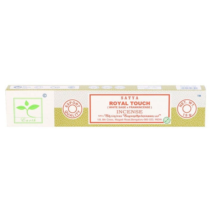 Serano 6 Packs of Royal Touch Earth Incense by Satya