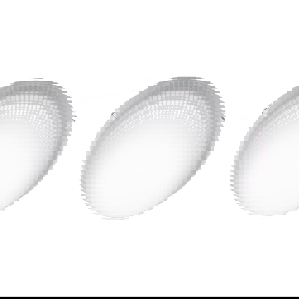 Wall Flush Ceiling Light Colour White Shade White Clear Glass Bulb LED 11W Incl Loops