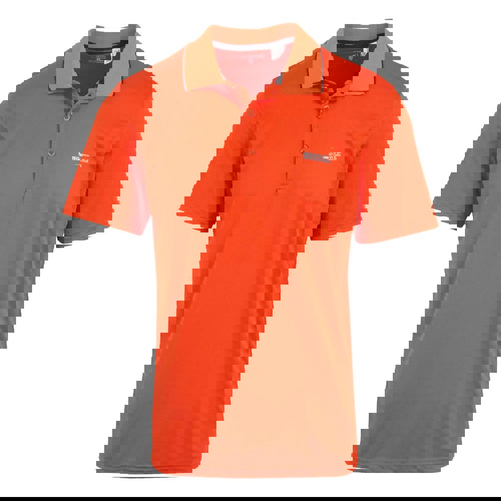 Regatta Mens Maverick V Active Polo Shirt - Tangerine Tango
