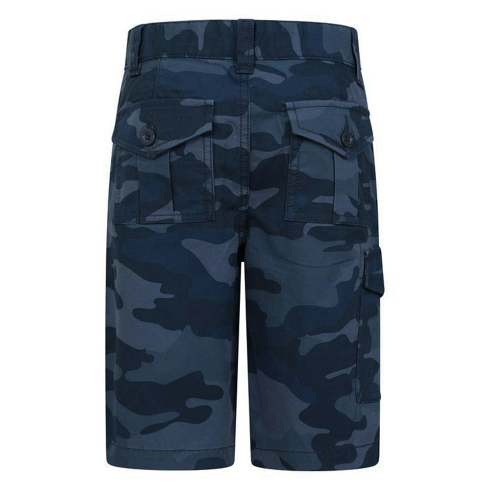 Mountain Warehouse Childrens/Kids Camo Cargo Shorts - Navy