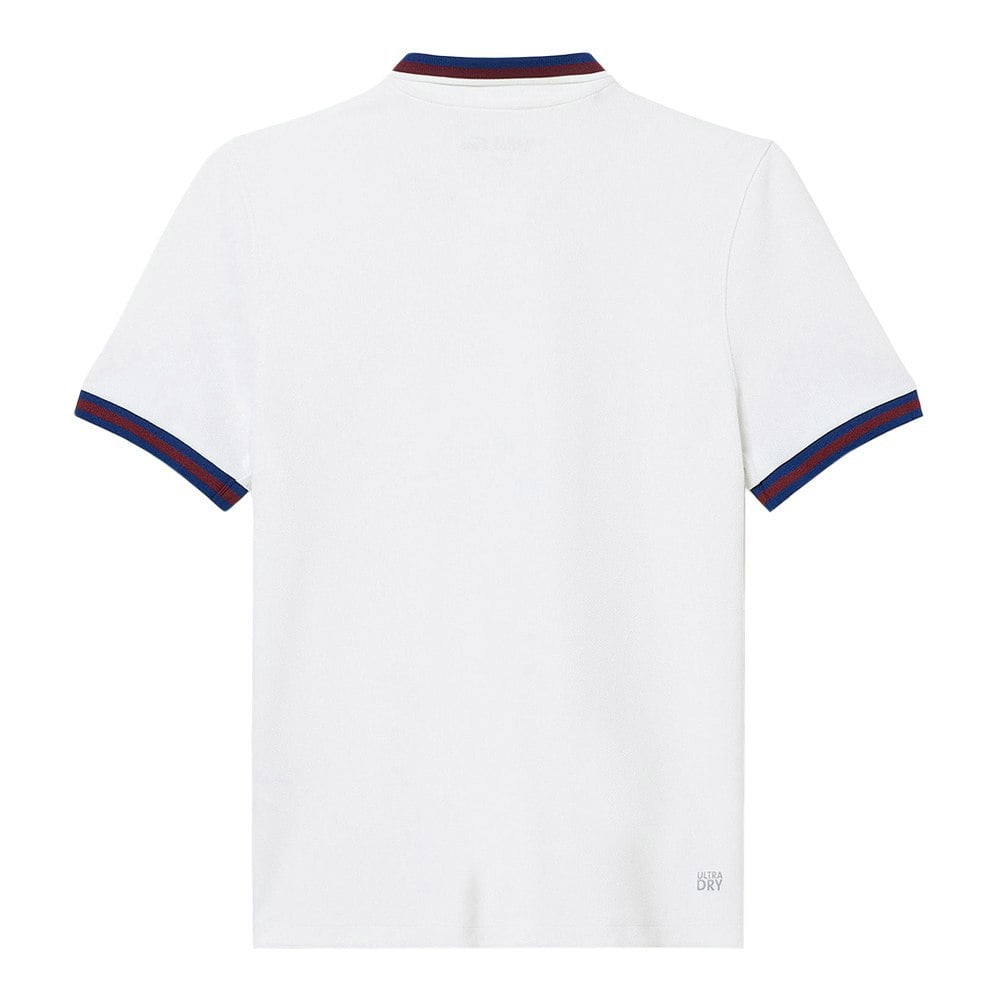 Lacoste Womens/Ladies Stripe Detail UV Protection Tennis Polo Shirt - White