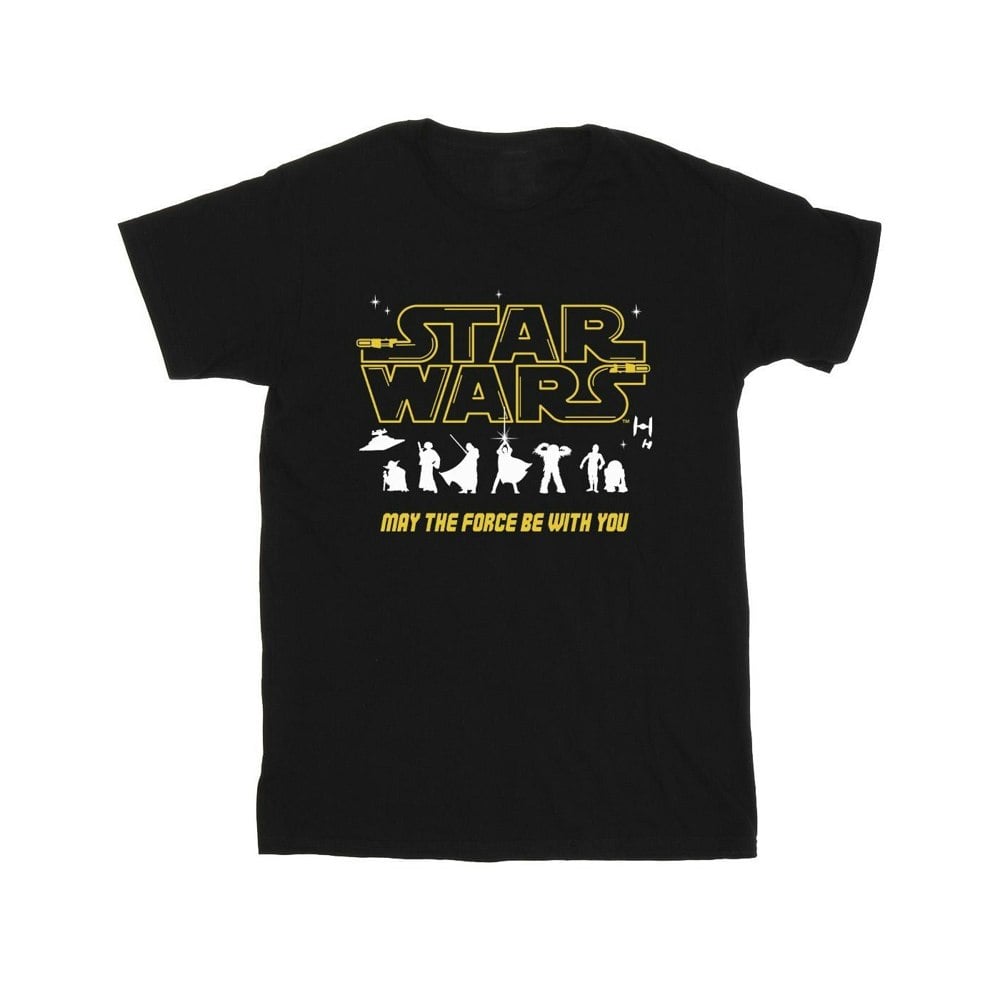 Star Wars Mens Silhouettes Force T-Shirt - Black