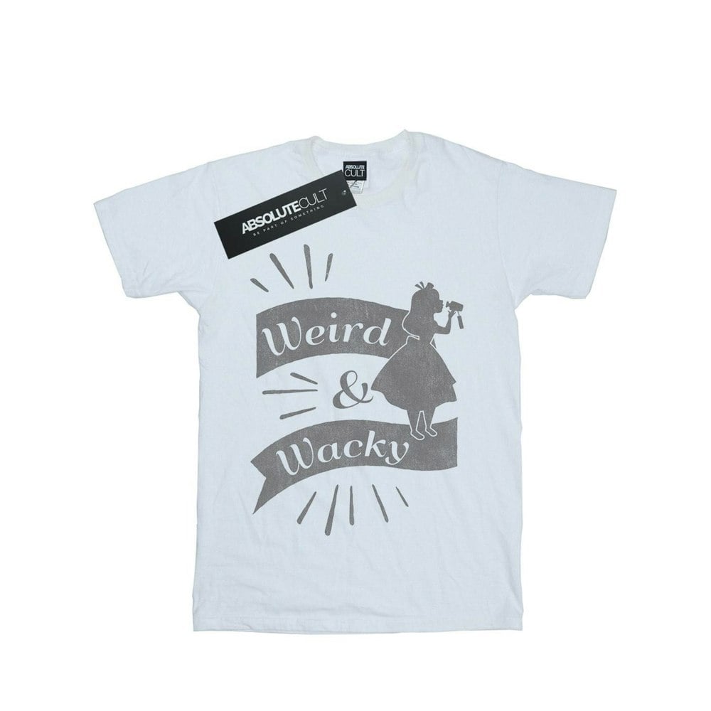 Disney Mens Alice In Wonderland Weird And Wacky T-Shirt - White