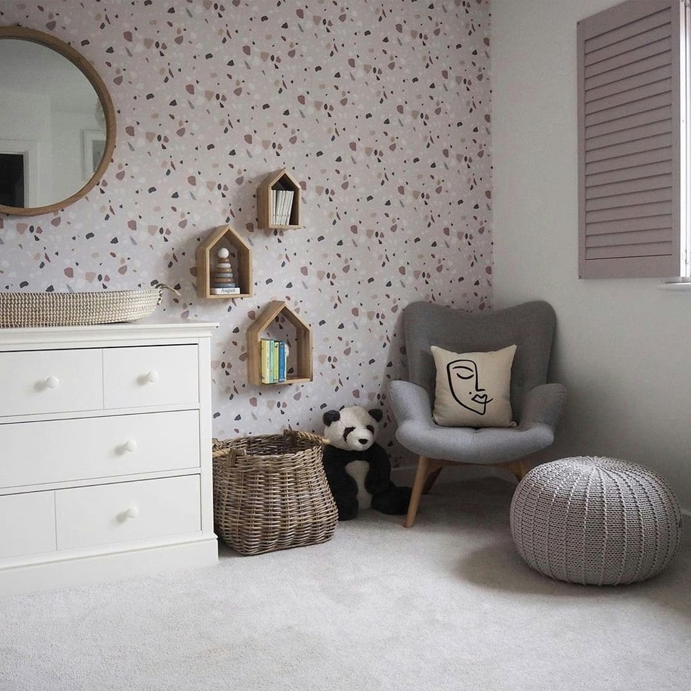 Medium knitted pouffe OATMEAL - Zuri House