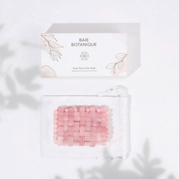 baie botanique rose quartz eye mask