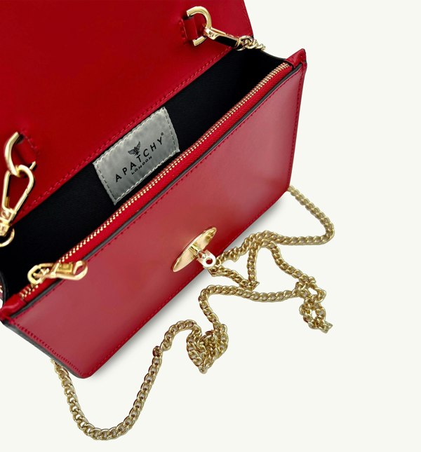 Apatchy London The Amelia Chilli Red Leather Bag