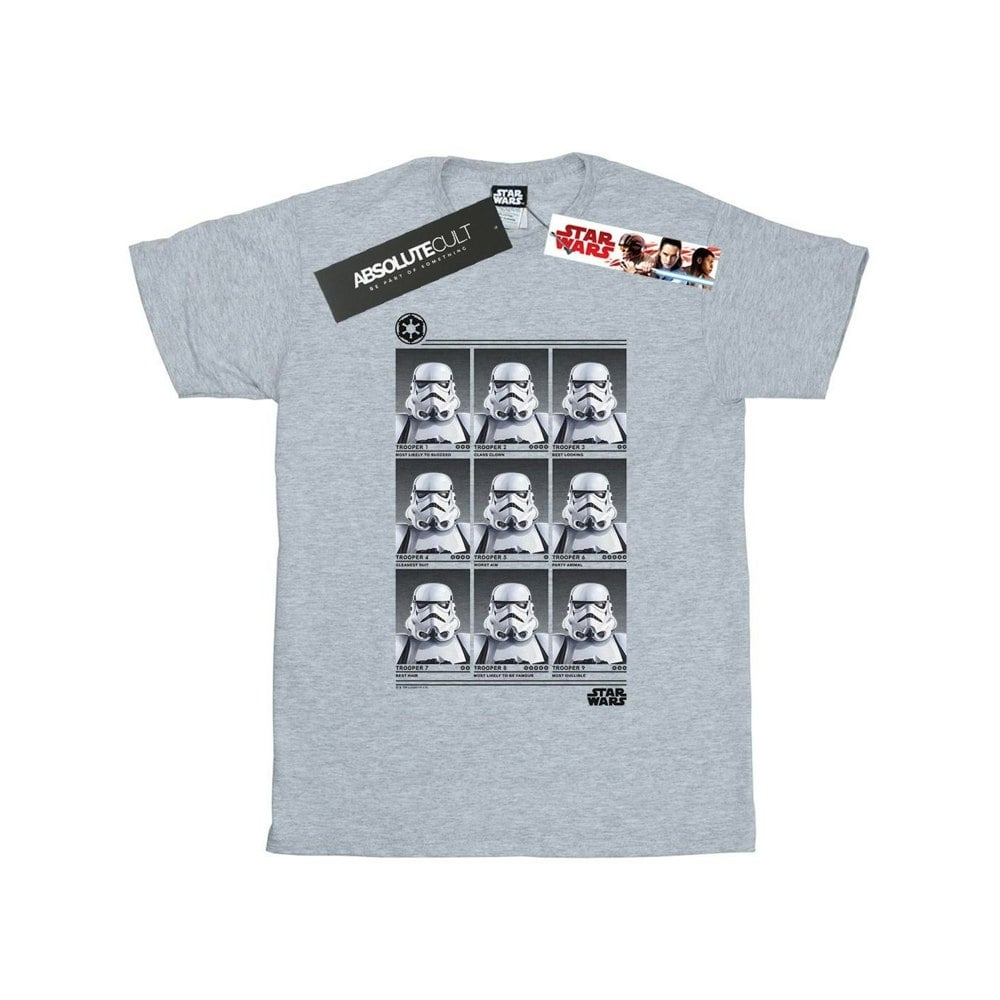 Star Wars Boys Stormtrooper Yearbook T-Shirt - Sports Grey