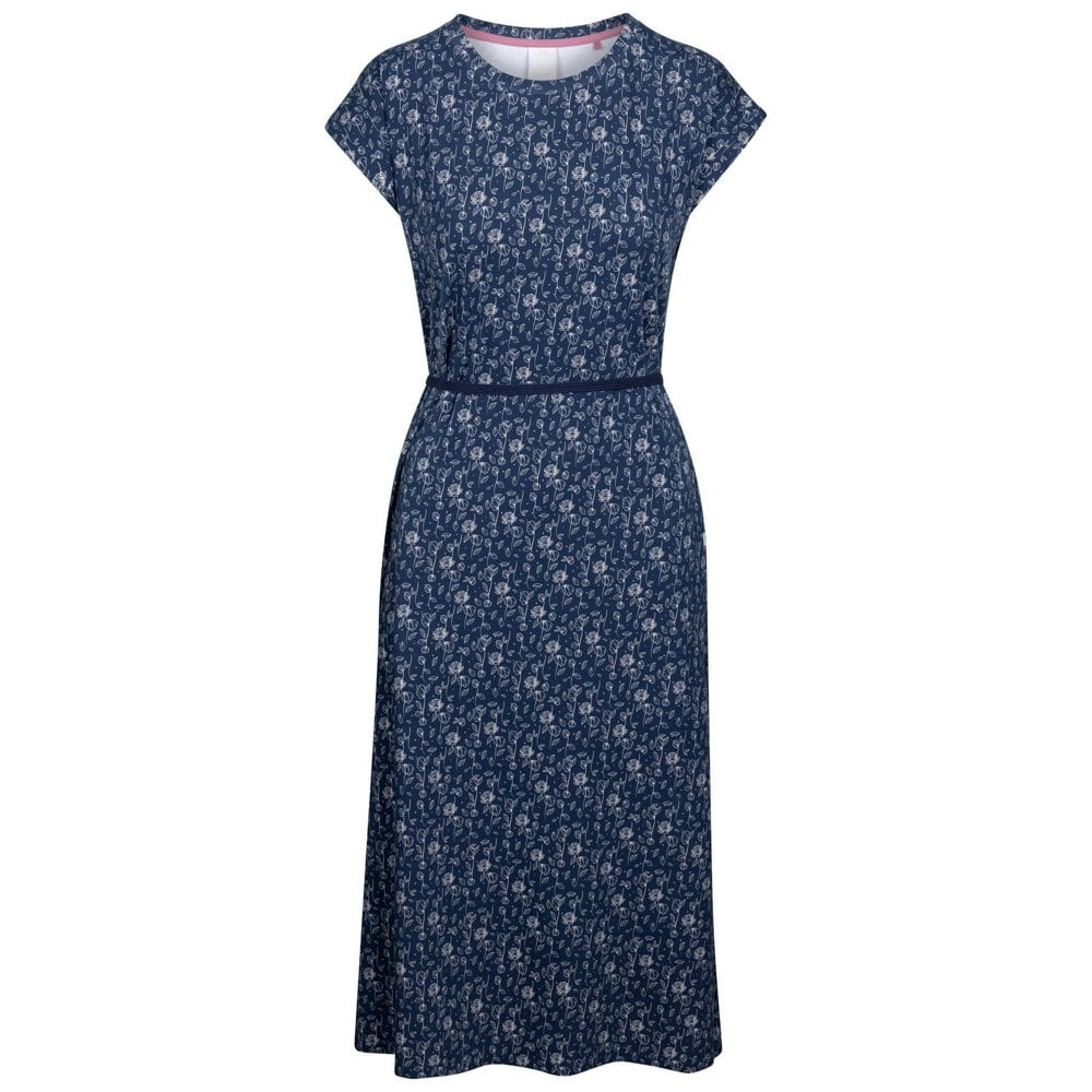 Trespass Womens/Ladies Portia Flower Casual Dress - Navy