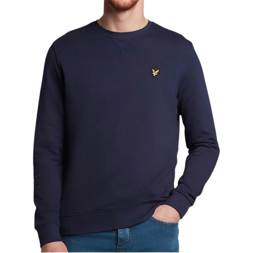 Lyle & Scott Branded Dark Navy Blue Pull-over Sweatshirt M