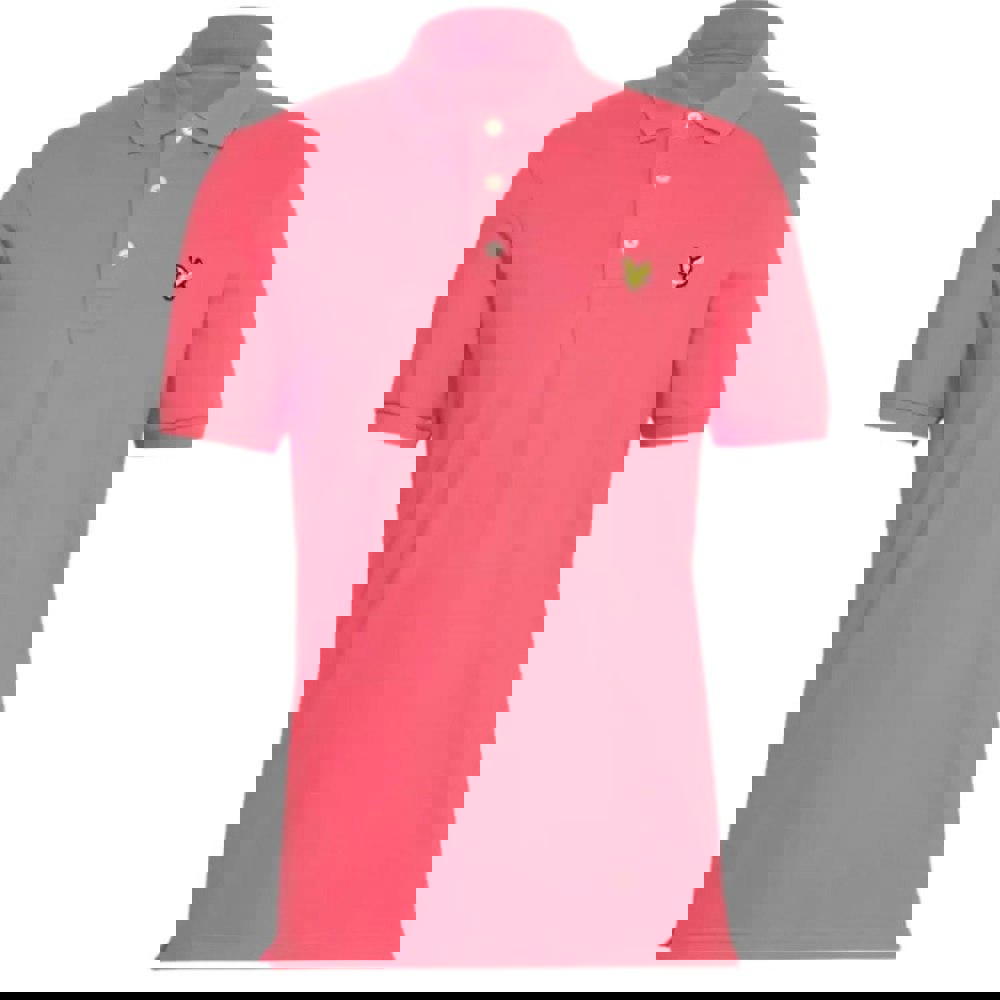 Lyle & Scott Electric Pink Plain Polo Shirt S