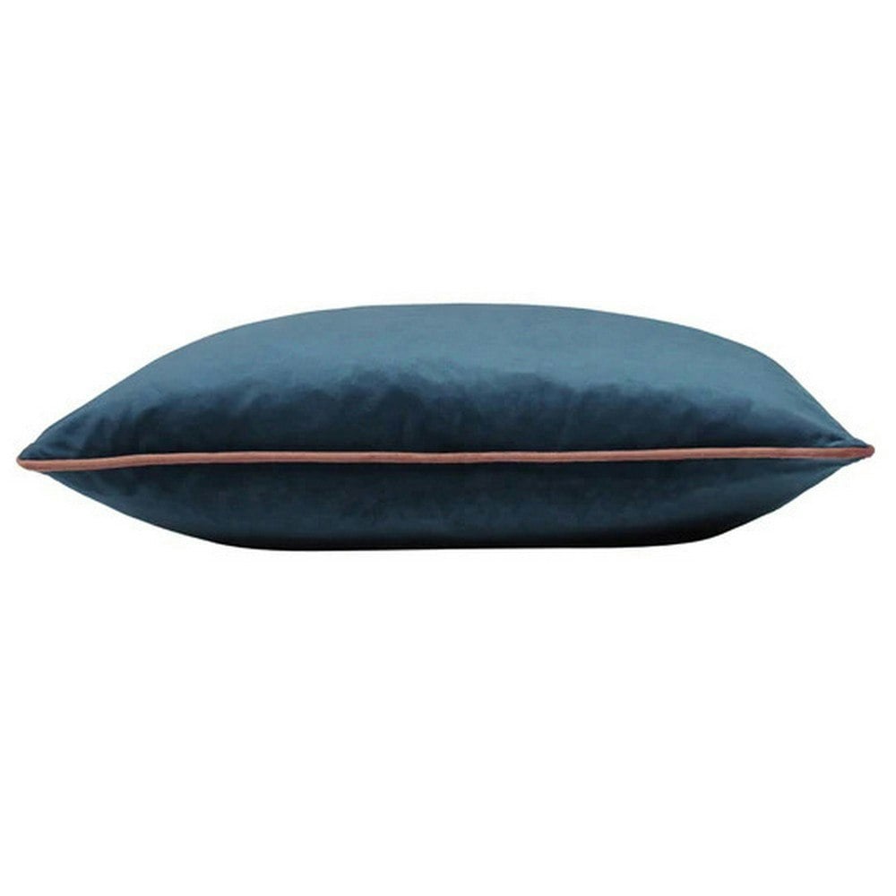 Paoletti Meridian Cushion Cover - Petrol/Blush