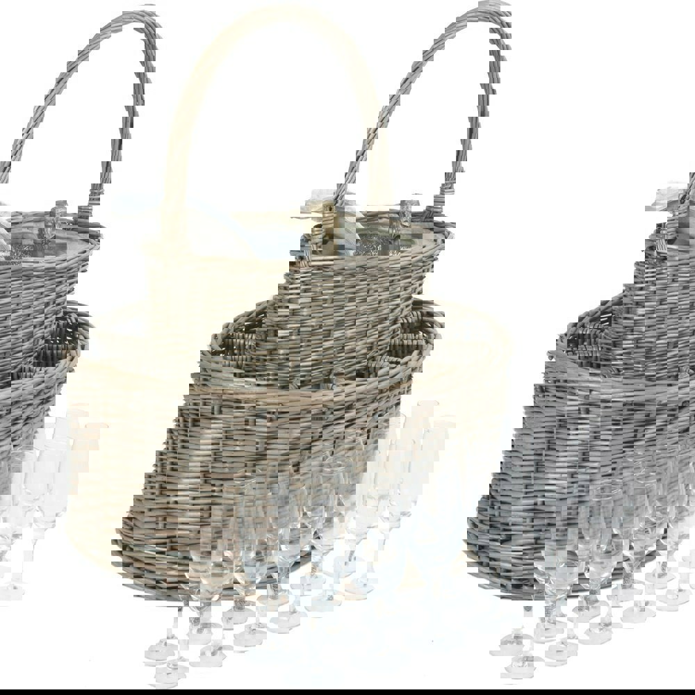 Drinks Wicker Basket