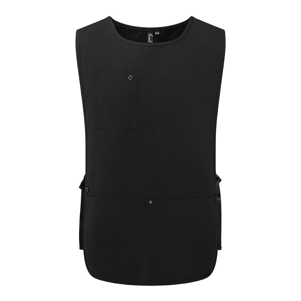 Premier Unisex Adult Utility 2.0 Apron - Black - Black - 60% Cotton/40% Recycled Polyester