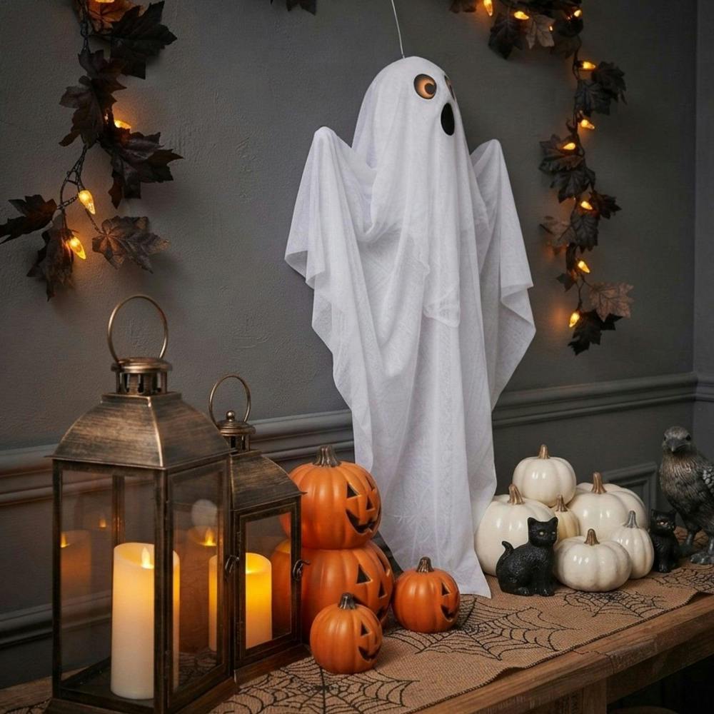 Garden Greatness Eerie Spooking Hanging Ghost Decoration