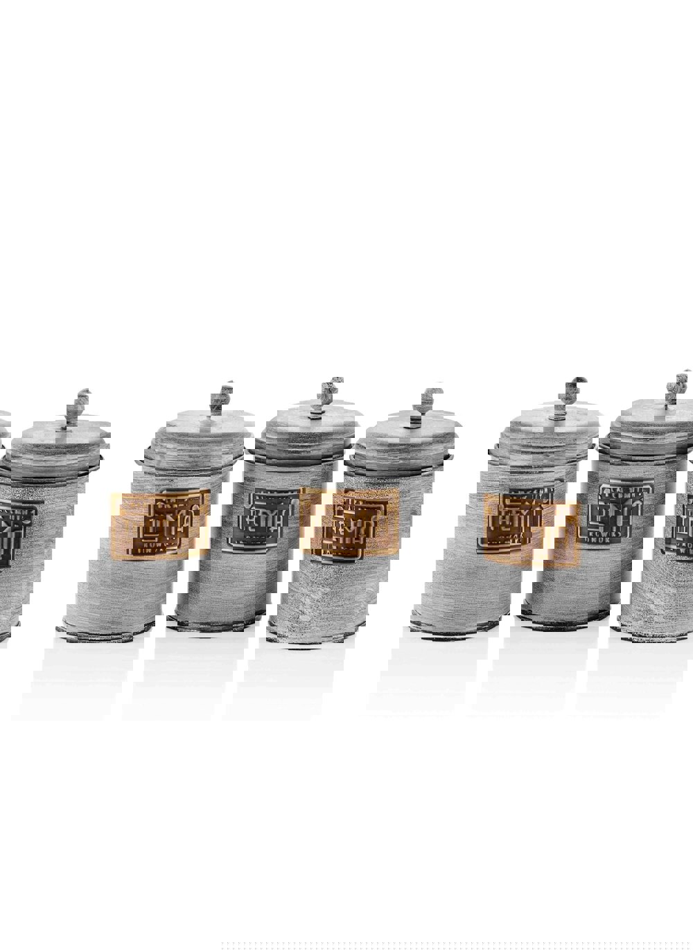 Rozi Stone Collection Coffee, Tea, And Sugar Canister Set - 17 cm (H)