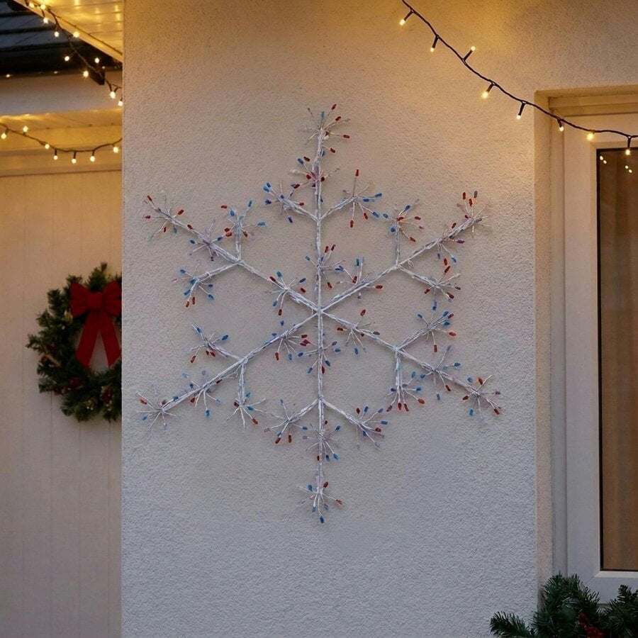 Garden Greatness Sparkling Rainbow LED Snowflake Decoration