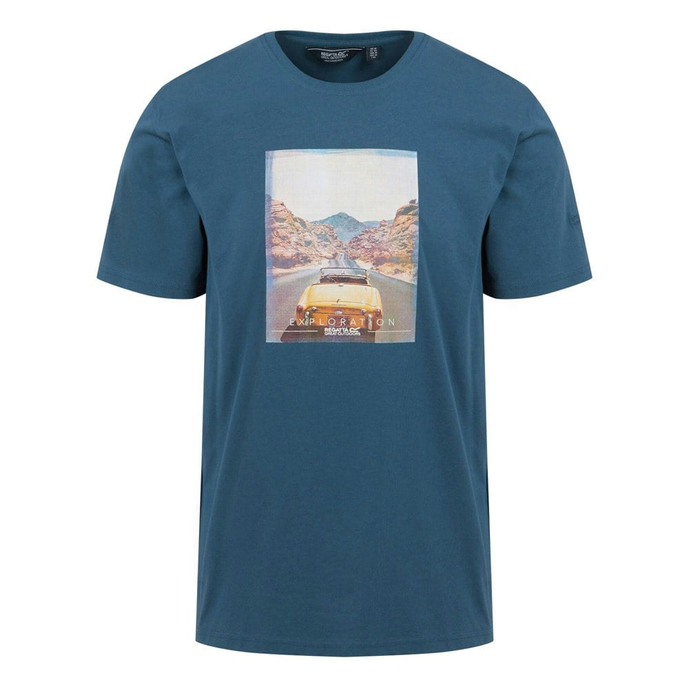Regatta Mens Cline VIII Road T-Shirt - Dark Denim
