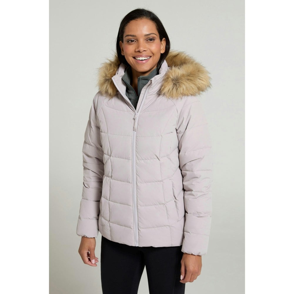 Mountain Warehouse Women's Isla Extreme Short Down Jacket - Light Beige