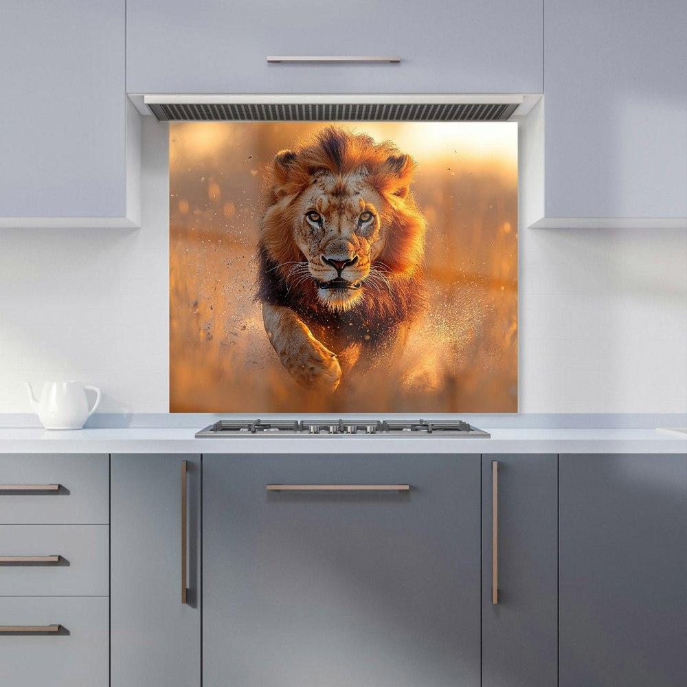 Warren Reed Lion Kitchen Splashback - 00003 - W900mm X H650mm