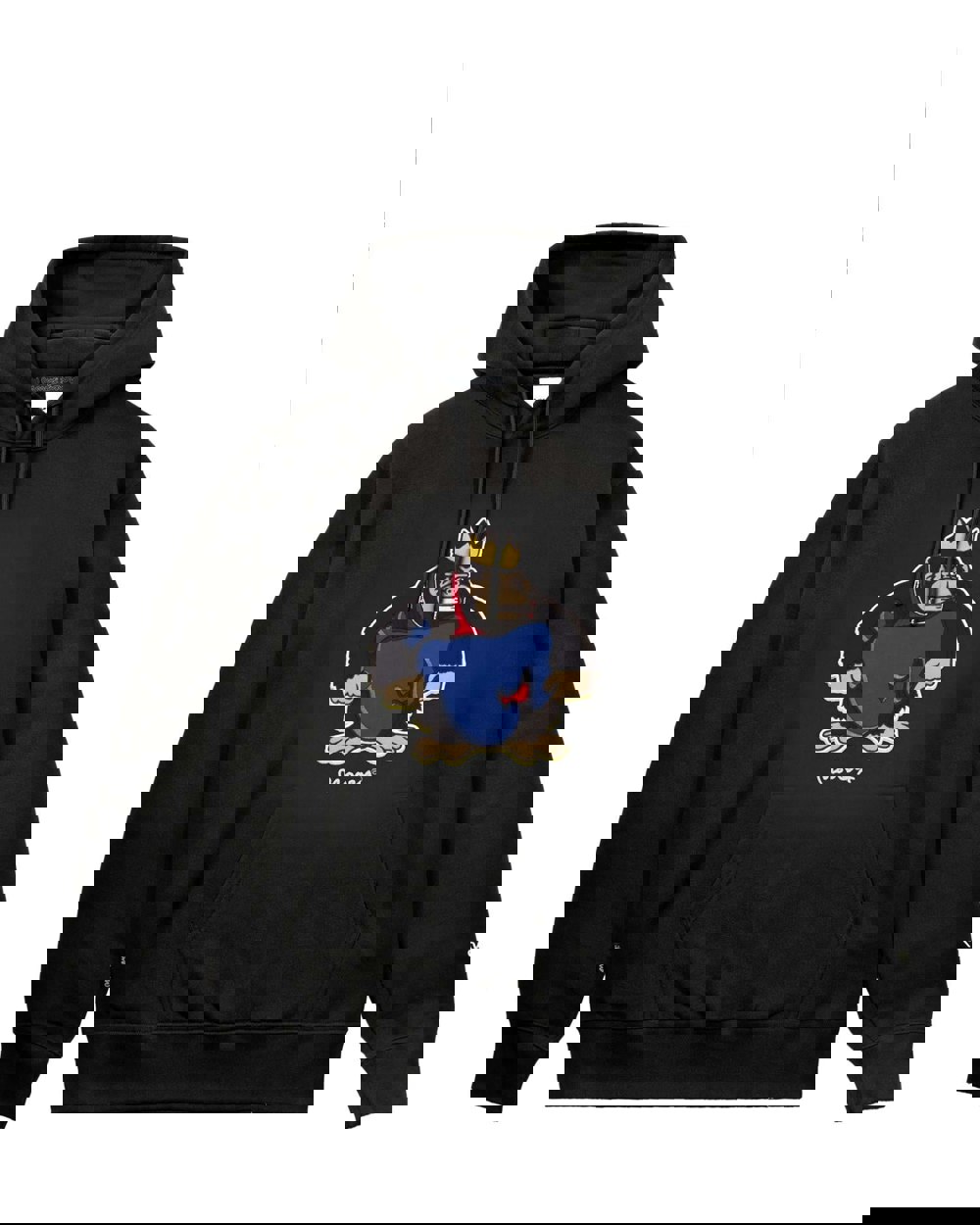 Money King M Embrodiery Hood Black