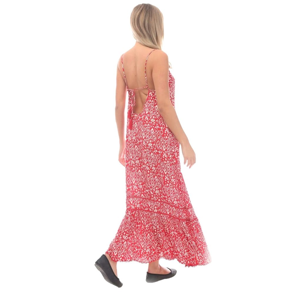 Superdry Womens/Ladies Vintage Cami Beach Maxi Dress - Red