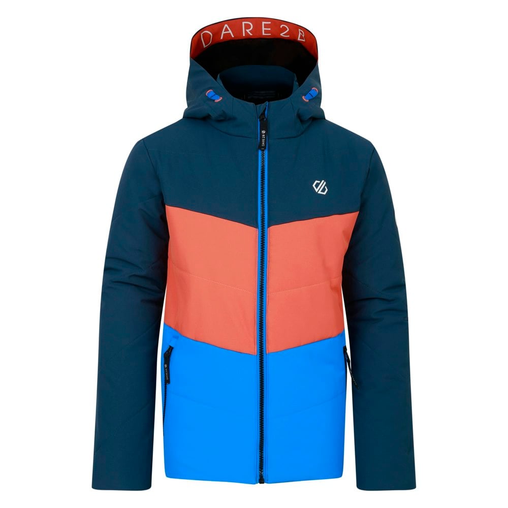 Dare 2B Childrens/Kids Jolly Padded Jacket - Athletic Blue/Orange Rust