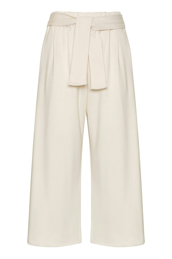 Bo Carter Wide Leg Vallerie Trousers in Organic Cotton - White 