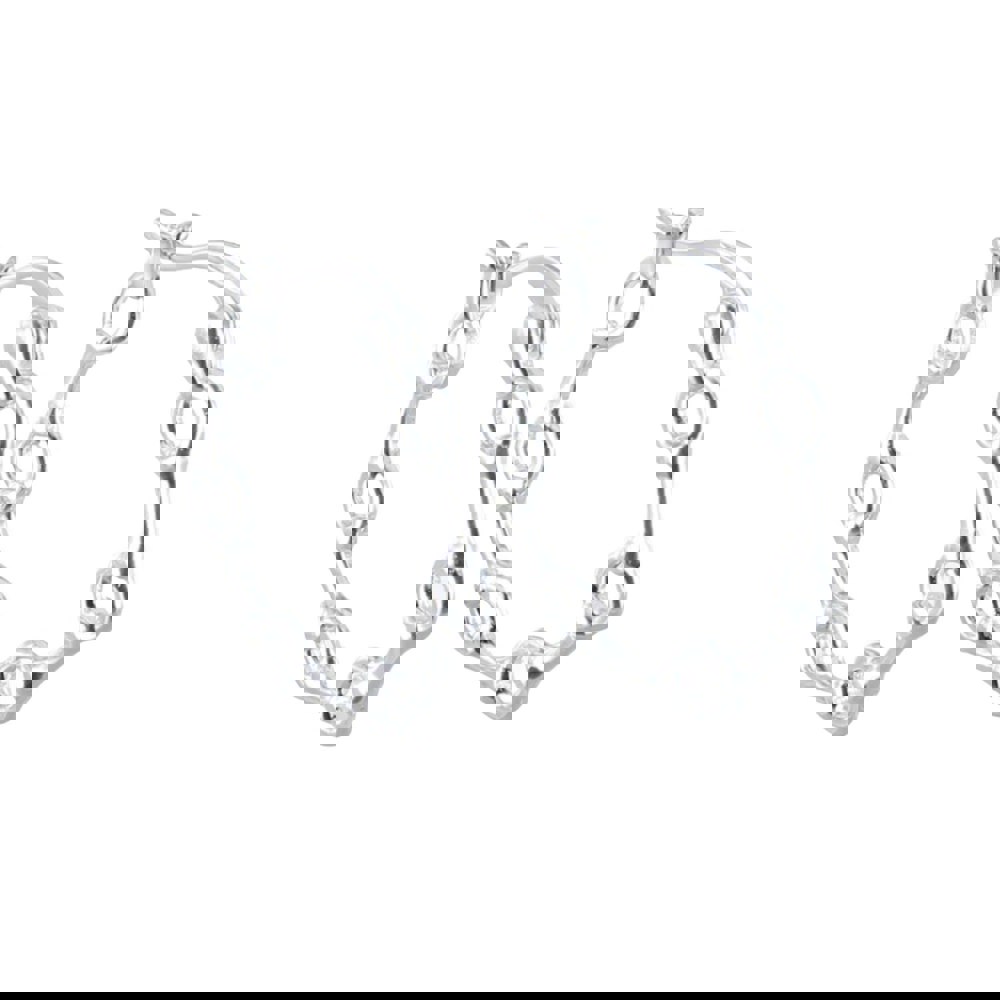 Snaffle Sterling Silver Hoop Earrings - Reeves & Reeves