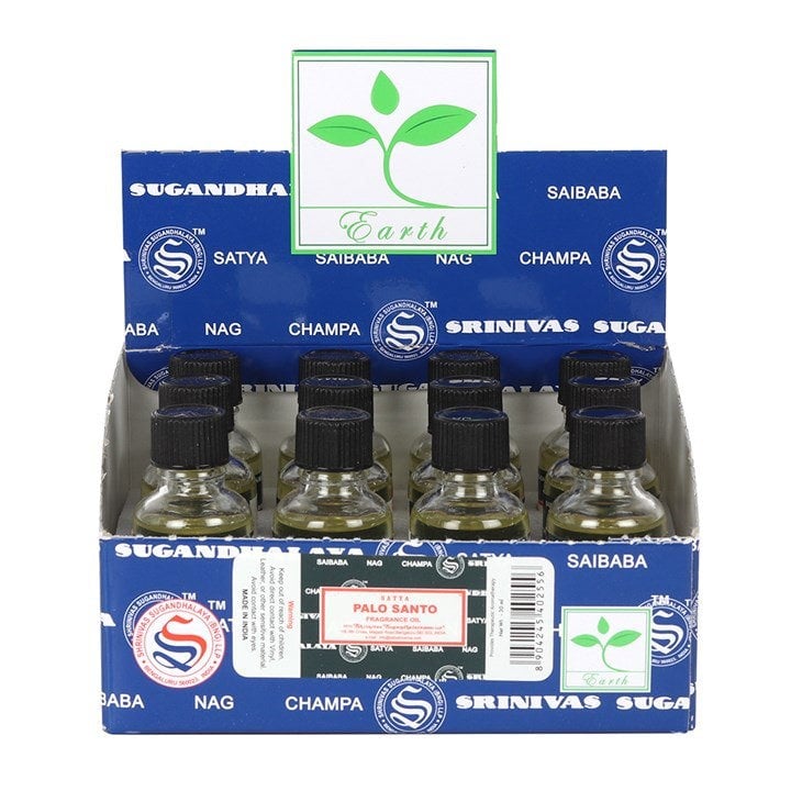 Serano Set of 12 Palo Santo Fragrance Oils by Satya