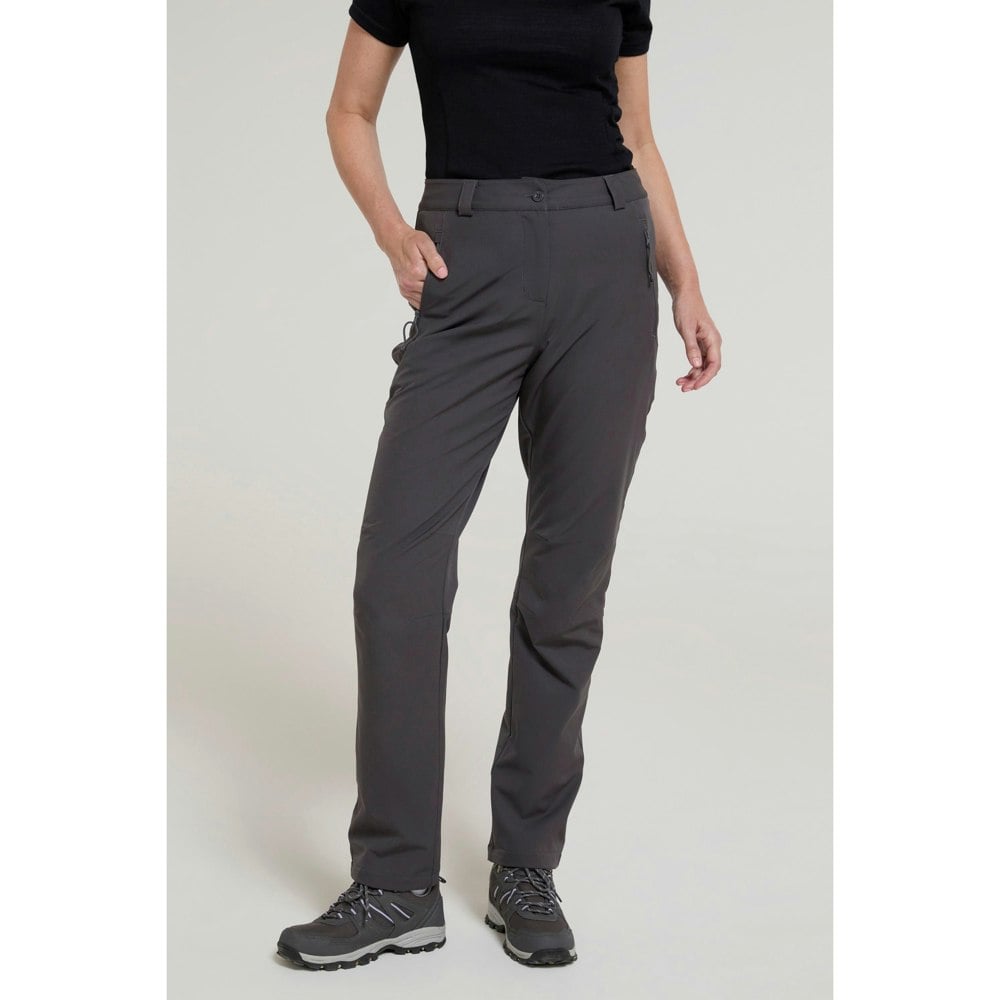 Mountain Warehouse Women's Arctic II Stretch Fleece Lined Regular Trousers - Dark Grey