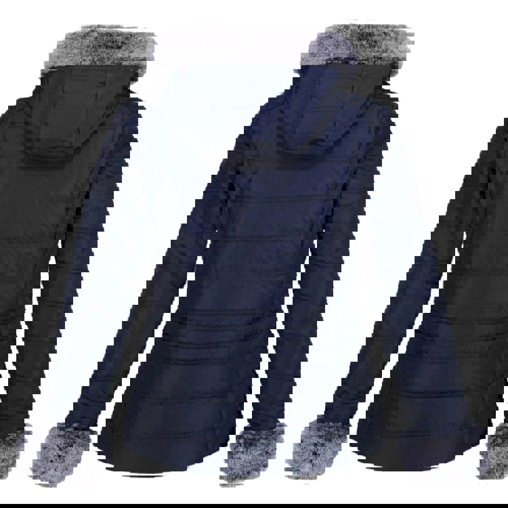 Regatta Women's Willabella Faux Fur Trim Jacket - Navy