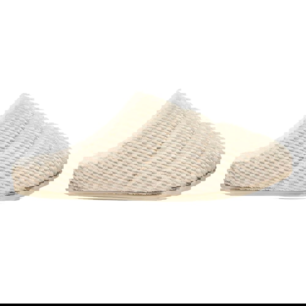 FitFlop Womens/Ladies Chrissie Corduroy Fleece Lined Slippers - Ivory