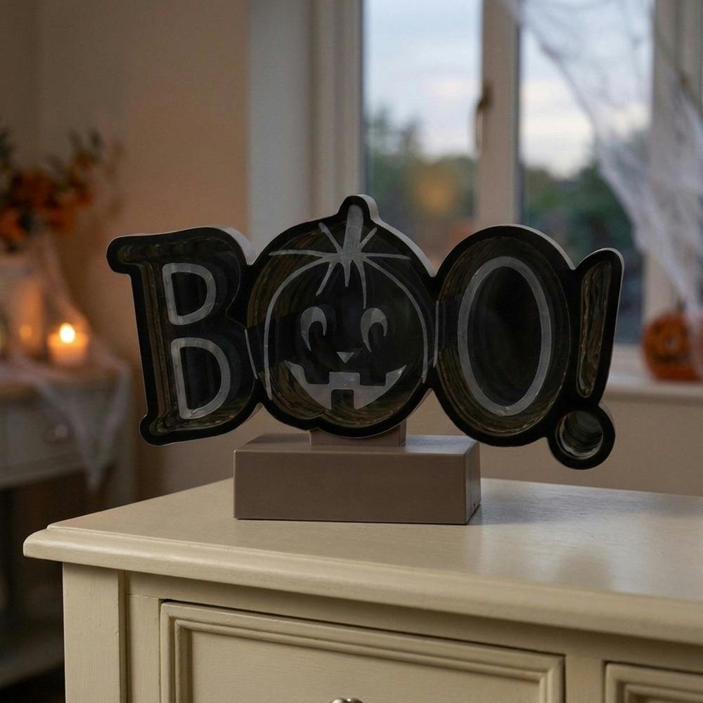 Garden Greatness LED Infinity Boo Pumpkin Light Display