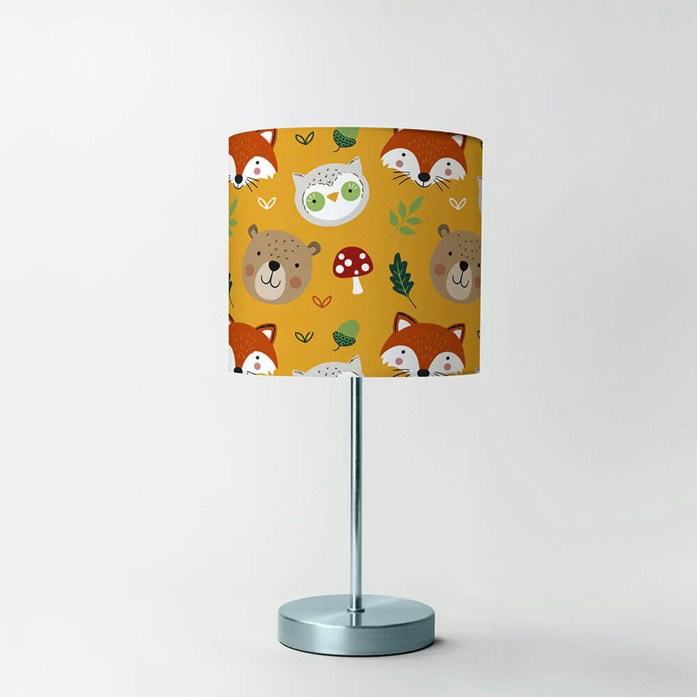 Woodland Friends Reverse Table Lampshade Lampshade - Happy Linen Company