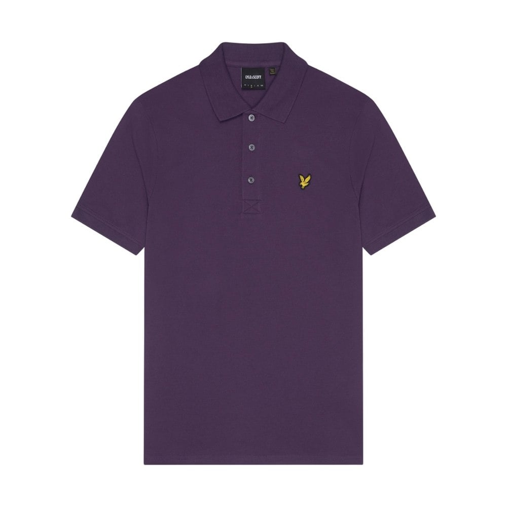 Lyle & Scott Mens Plain Polo Shirt - Thistle Shadow