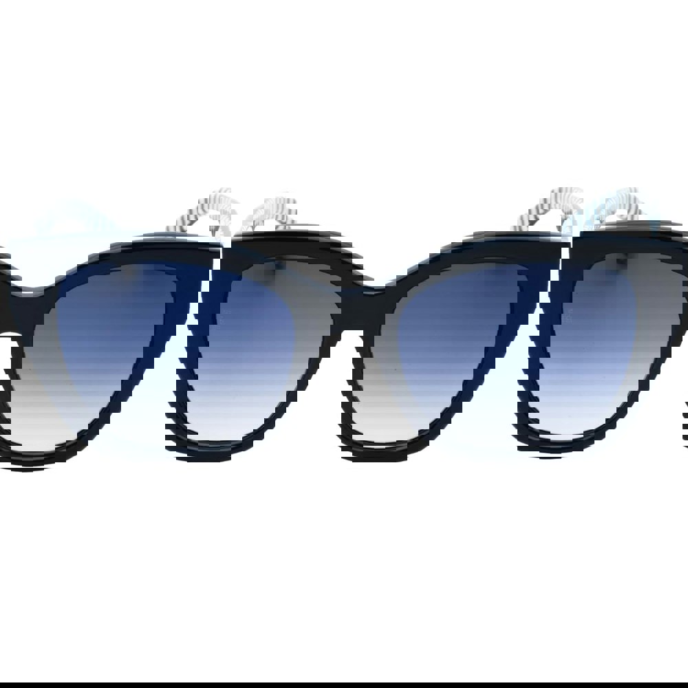 Tommy Hiliger Blue Lens Dark Blue Pattern Sunglasses One Size