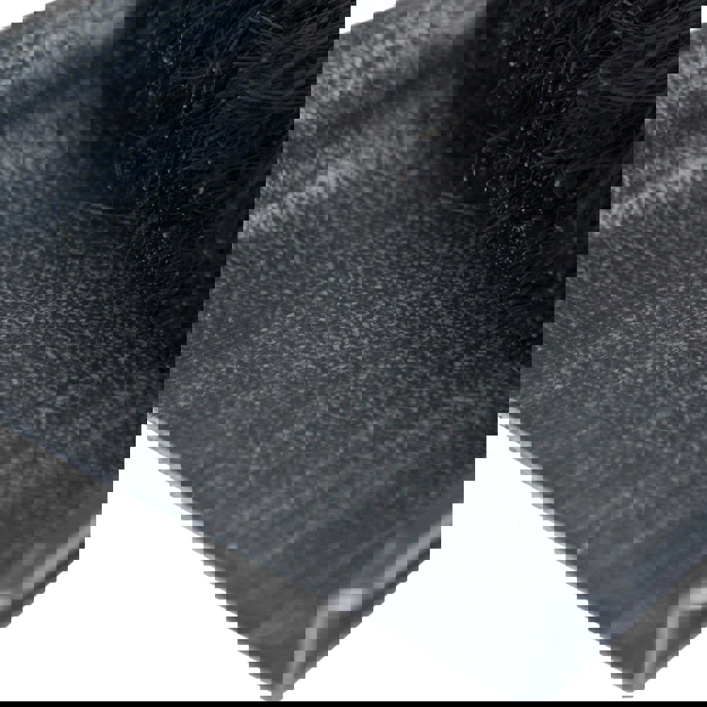 Hill Interiors Black Brushed Steel Crook Top Hearth Tidy Set - Silver/Black/Grey