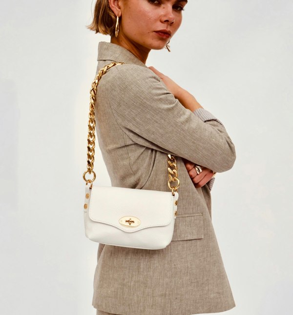 Apatchy London The Maddie Leather Bag - White