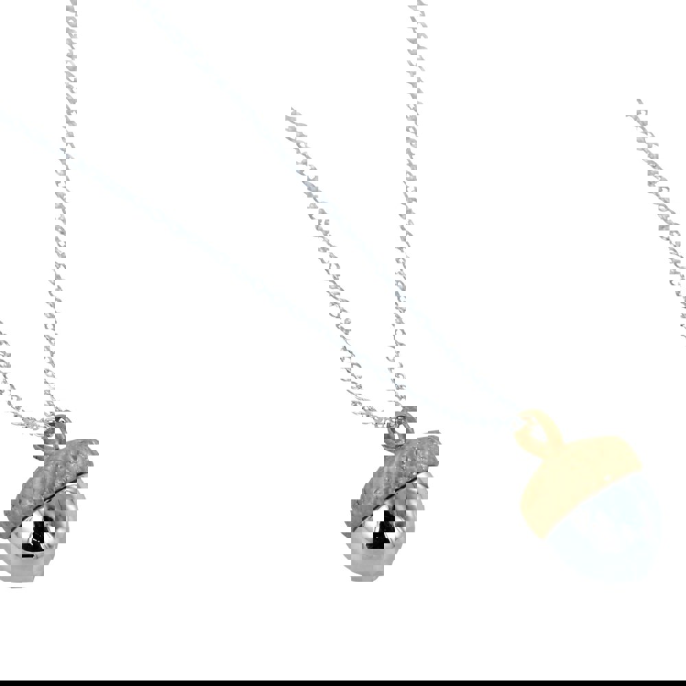 Large Acorn Sterling Silver Necklace - Reeves & Reeves