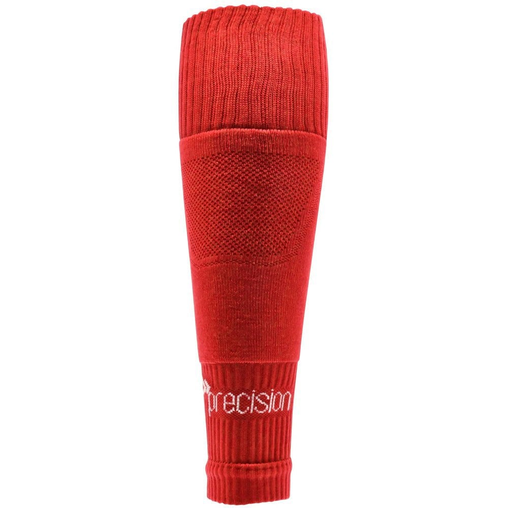 JUNIOR SIZE 12-6 Pro Footless Sleeve Football Socks - RED - Stretch Fit 