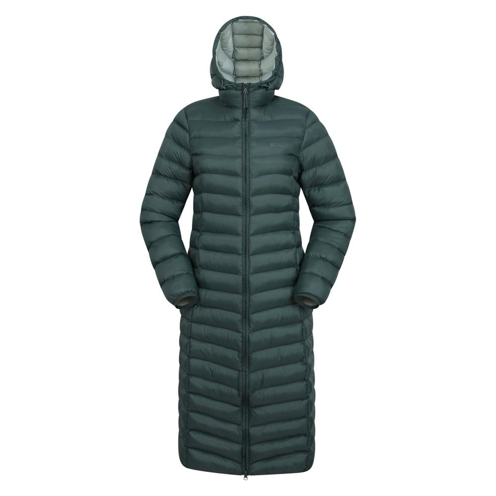 Mountain Warehouse Women's Florence Extra Long Padded Jacket - Dark Khaki