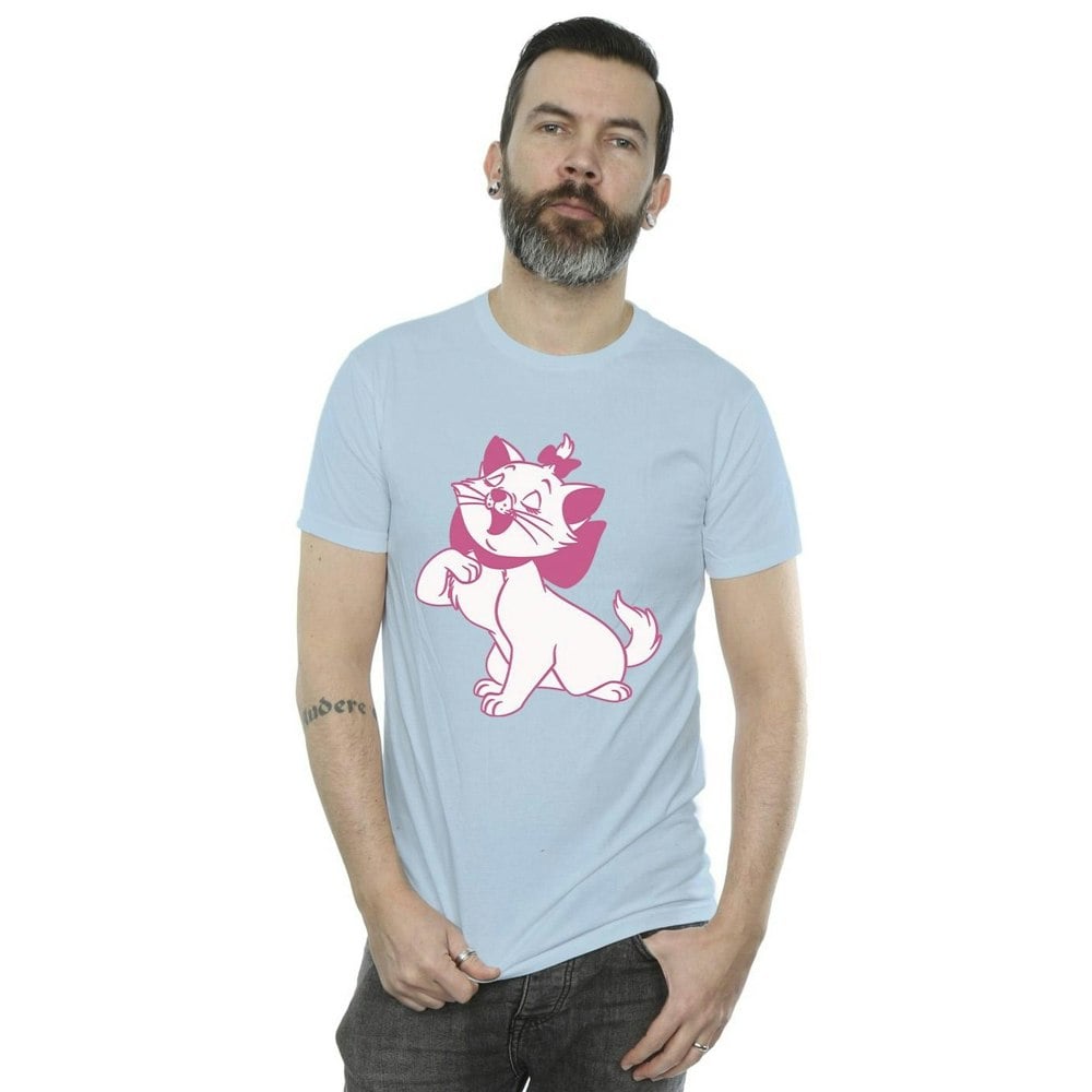 Disney Mens The Aristocats Marie T-Shirt - Baby Blue