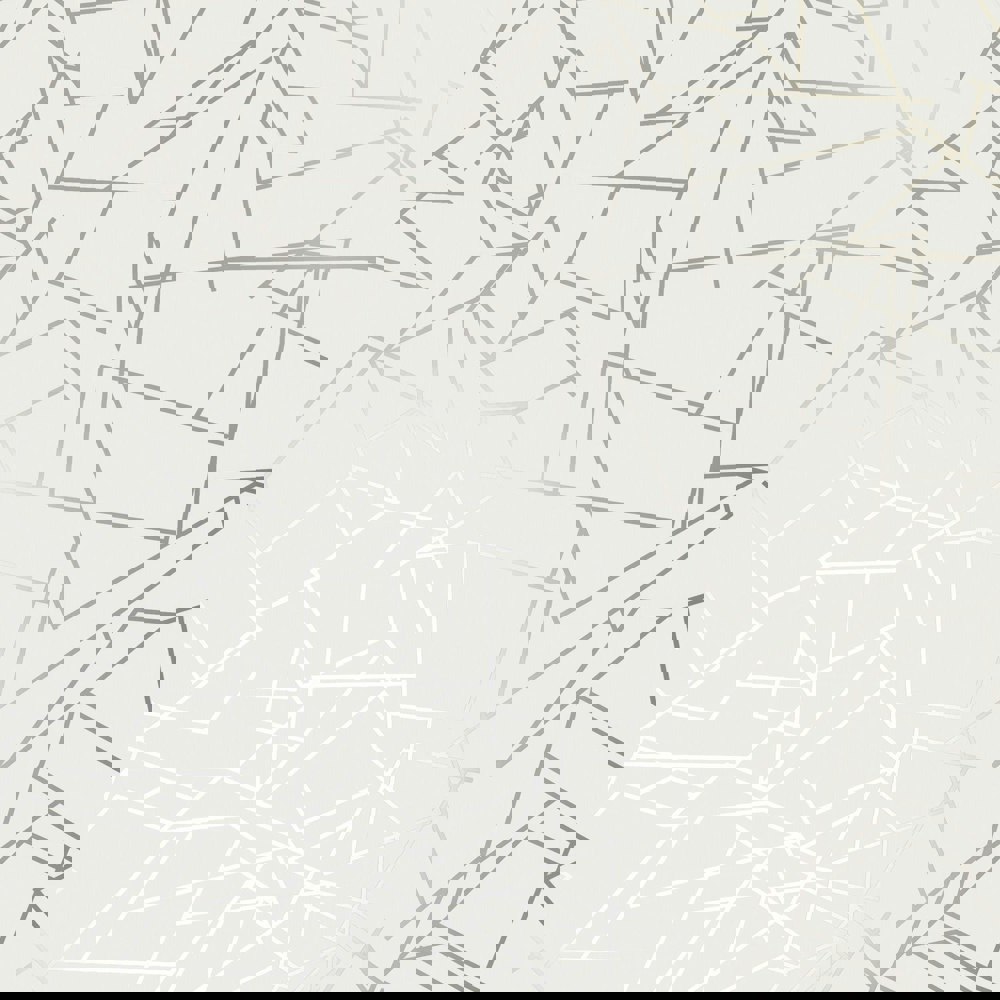 Angles pewter / white stone wallpaper by Erica Wakerly